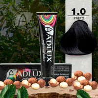 Coloração Creme Adlux 1.0 Preto - 60g