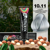 Coloração Creme Adlux 10.11 Louro Claríssimo Cinza Intenso - 60g