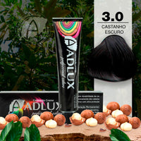 Coloração Creme Adlux 3.0 Castanho Escuro - 60g
