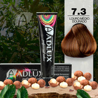 Coloração Creme Adlux 7.3 Louro Médio Dourado - 60g