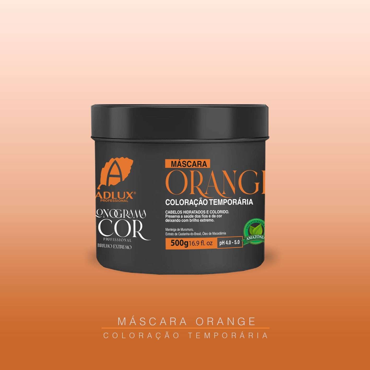 Máscara Cronograma da Cor Orange- 500g (Lançamento)